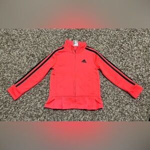 Adidas Pink Full Zip Track Jacket Girls Size 4